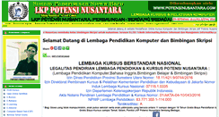 Desktop Screenshot of potensinusantara.com